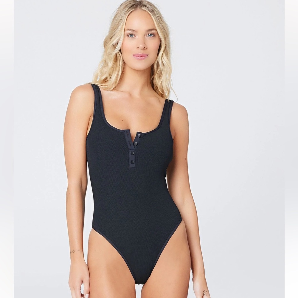Lspace Ribbed Float On One Piece Swimsuit